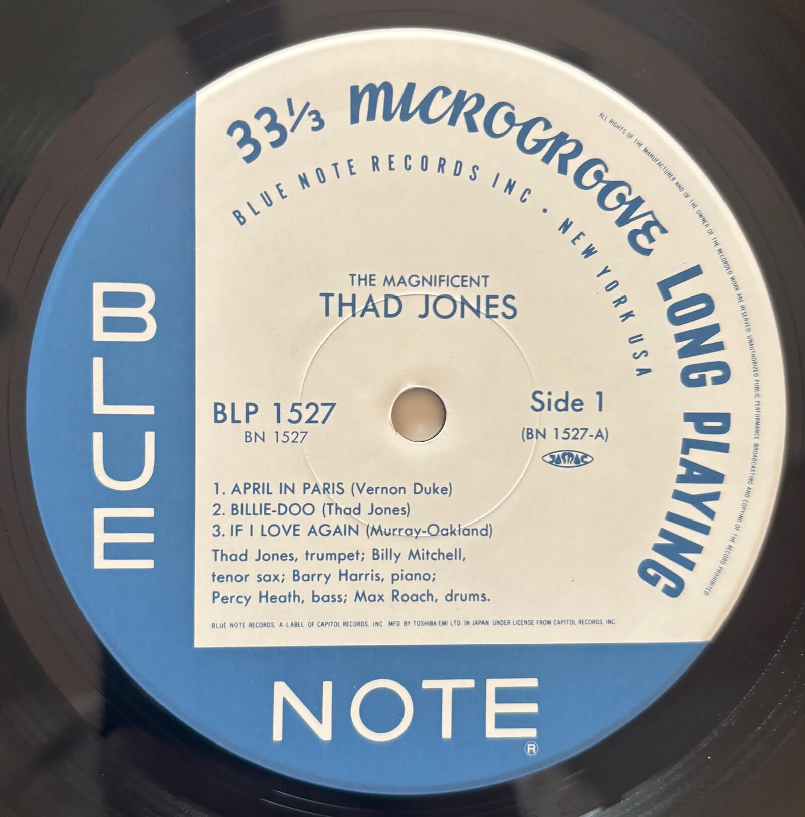 Thad Jones - The Magnificent Thad Jones 1990 Japanese Blue Note