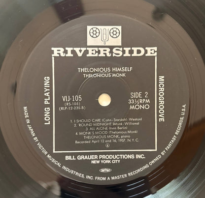 Thelonious Monk - Thelonious Himself (1984 Japanese Riverside Mono LP)