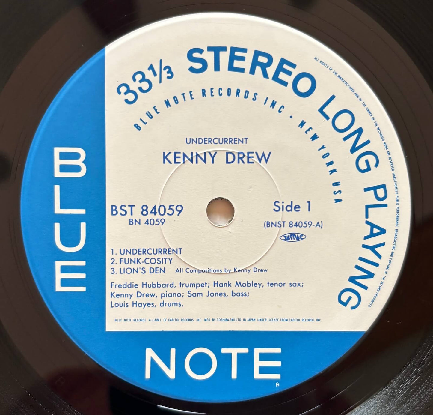 Kenny Drew - Undercurrent (1989 Japanese Blue Note Stereo LP Limited Edition)