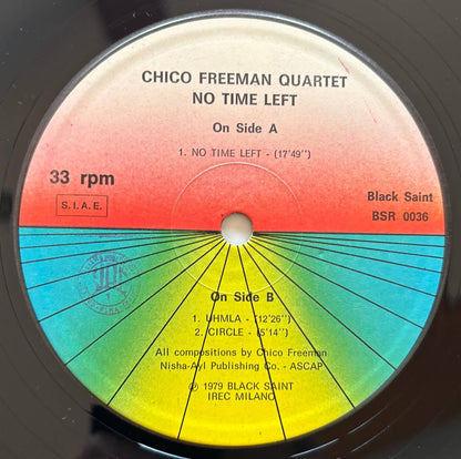 Chico Freeman Quartet - No Time Left (1979 Italian Black Saint Vinyl LP)
