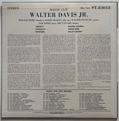 Walter Davis Jr. - Davis Cup (1989 Japanese Blue Note Stereo LP Limited Edition)