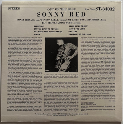 Sonny Red - Out Of The Blue (1989 Japanese Blue Note Stereo LP Limited Edition)