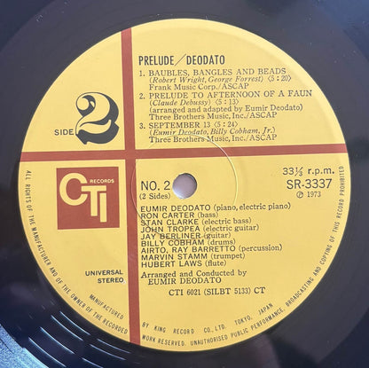 Deodato - Prelude (1973 Japanese CTI Gatefold LP with Obi)