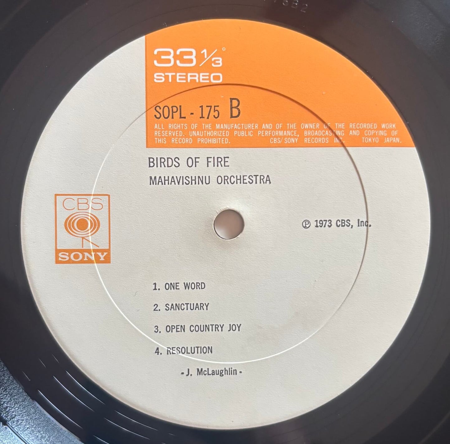 Mahavishnu Orchestra - Birds Of Fire (1973 Japanese CBS/Sony SX68 Mark II LP)
