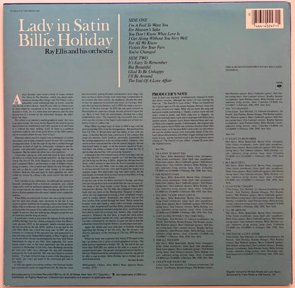 Billie Holiday - Lady In Satin (1987 Columbia Jazz Masterpieces LP)