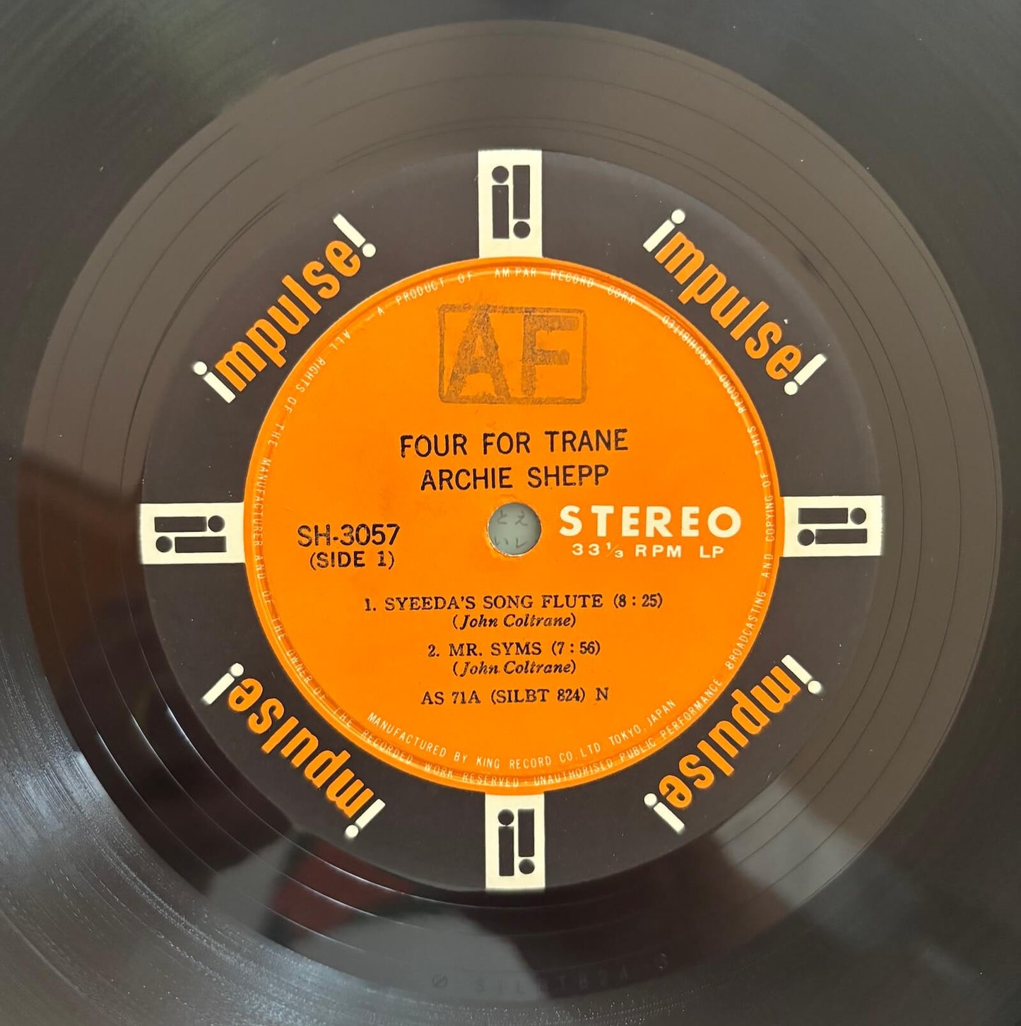 Archie Shepp - Four For Trane (1965 Japanese Impulse! Stereo LP)