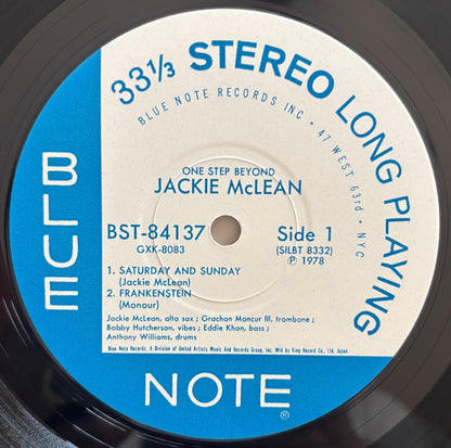 Jackie McLean - One Step Beyond (1978 Japanese Blue Note Masterpiece Selection LP)