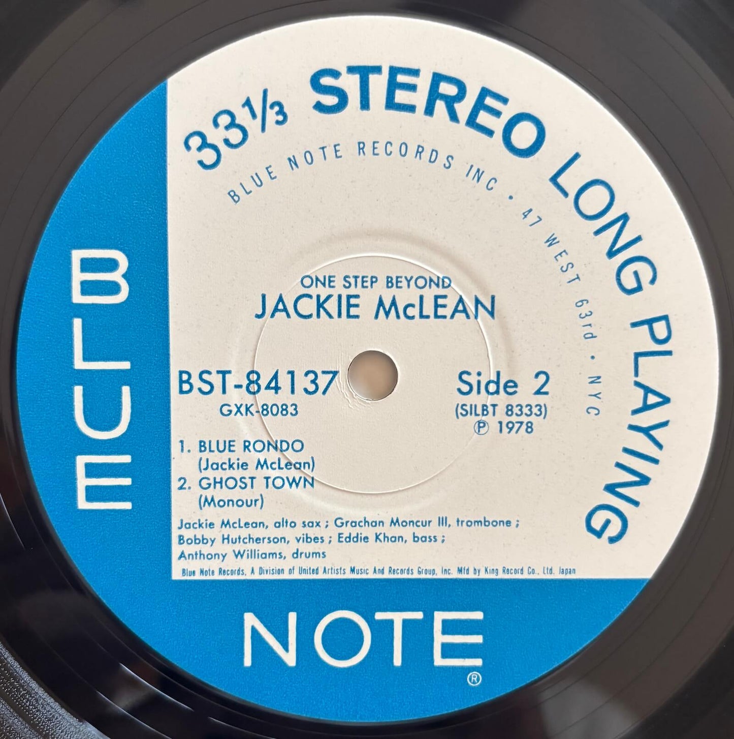Jackie McLean - One Step Beyond (1978 Japanese Blue Note Masterpiece Selection LP)