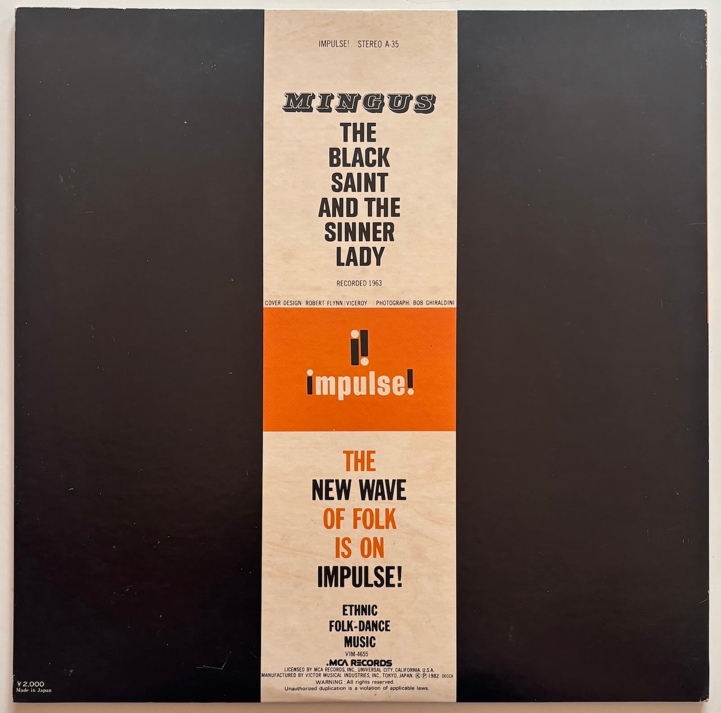 Charles Mingus - The Black Saint and the Sinner Lady (1982 Japanese Impulse Masterpiece Series LP)