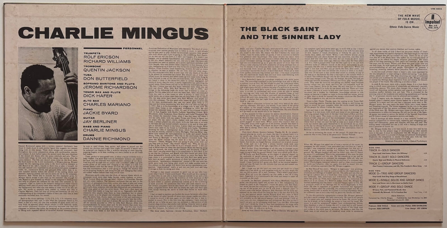 Charles Mingus - The Black Saint and the Sinner Lady (1982 Japanese Impulse Masterpiece Series LP)