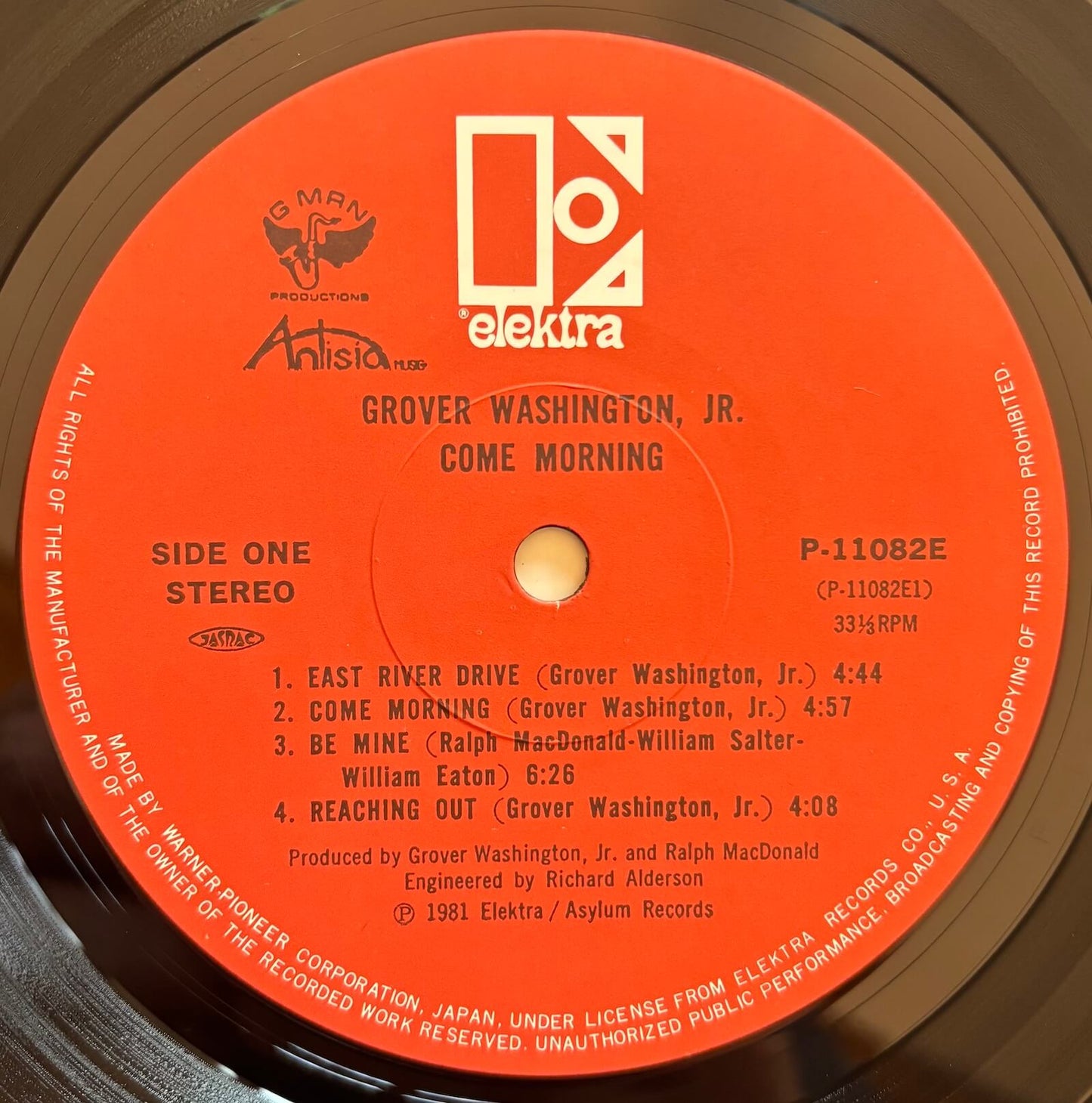 Grover Washington Jr. - Come Morning (1981 Japanese Elektra LP)