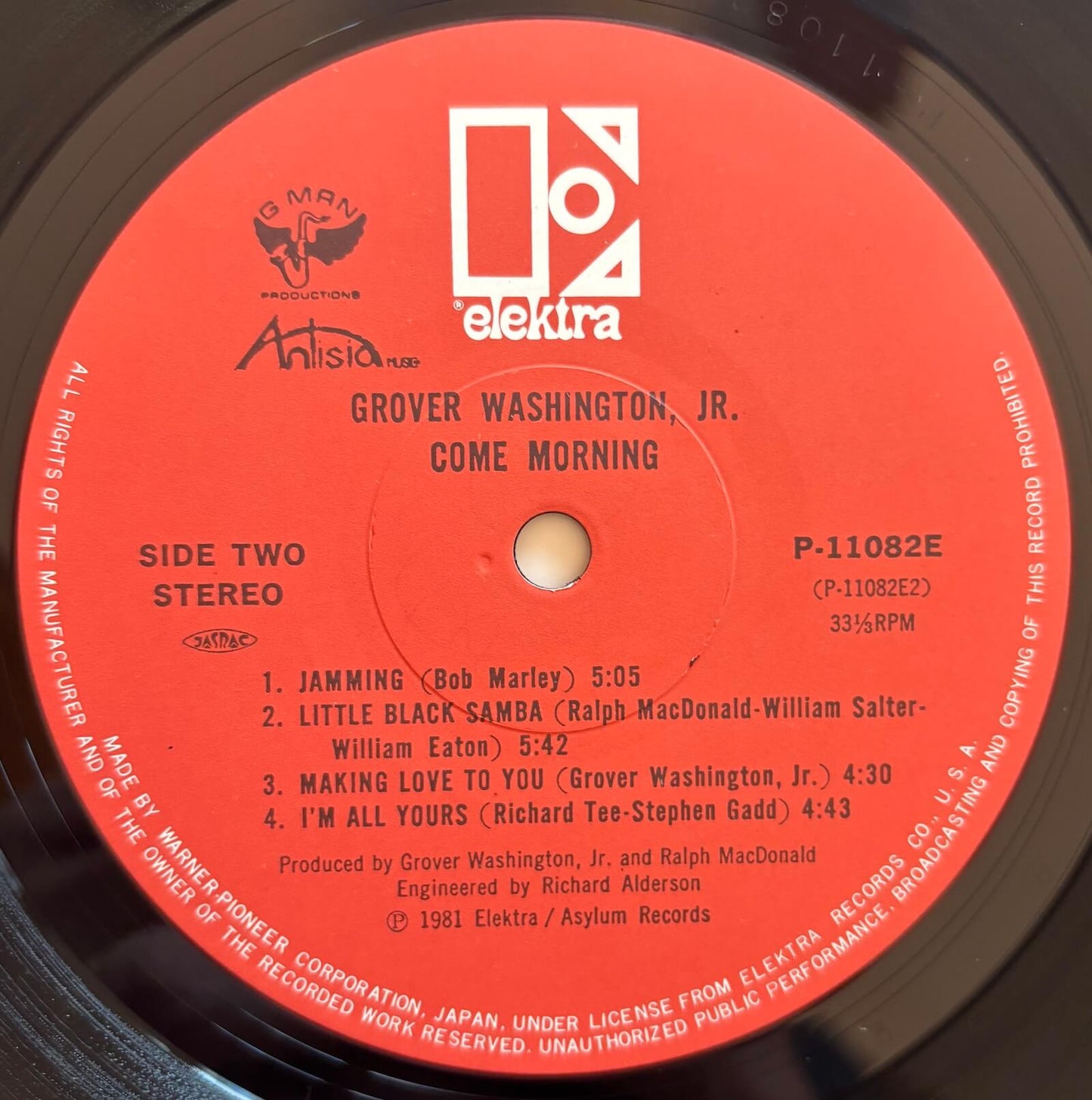 Grover Washington Jr. - Come Morning (1981 Japanese Elektra LP)