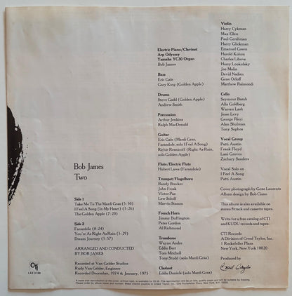 Bob James - Two (1978 Japanese CTI Original 1500 Series LP)