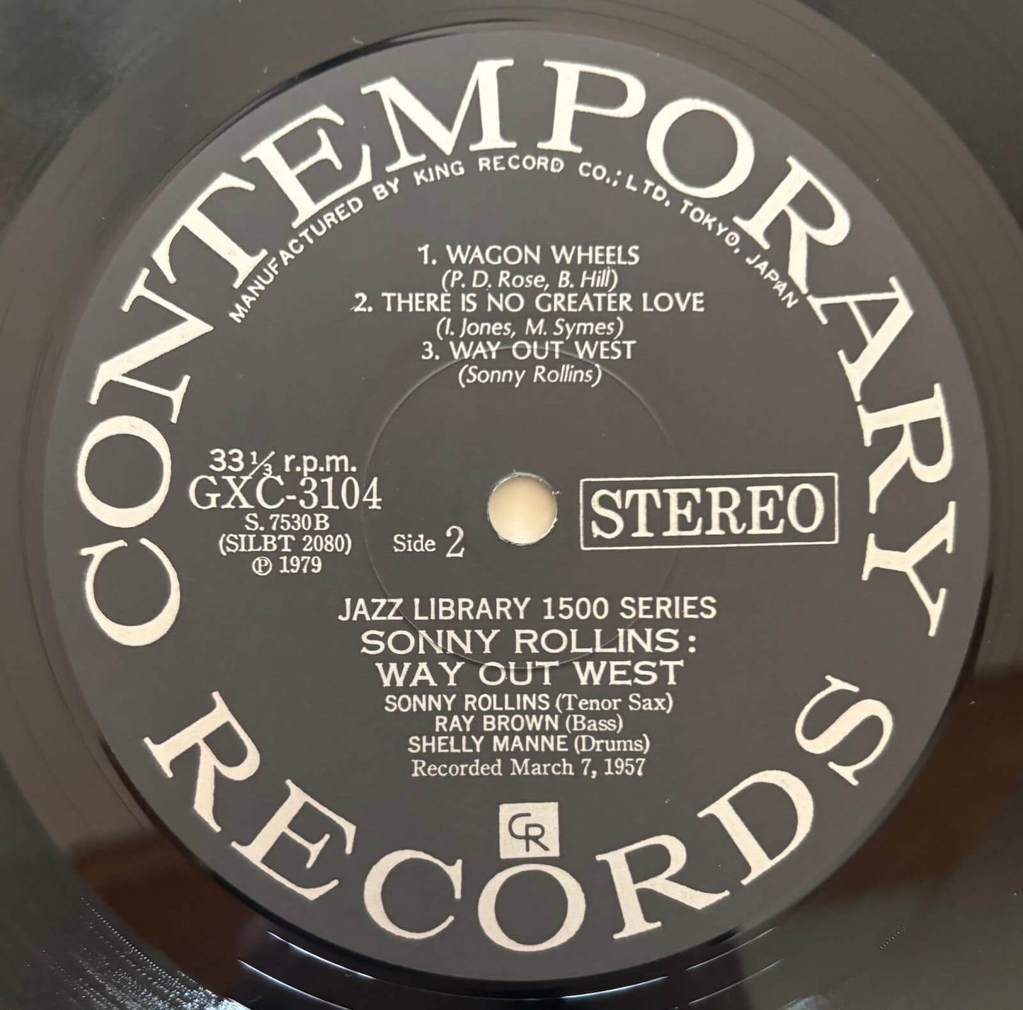 Sonny Rollins - Way Out West (1979 Japanese Contemporary Jazz Library 1500 LP)