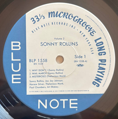 Sonny Rollins - Volume 2 (1990 Japanese Blue Note LP Last Reissue Mono LP)
