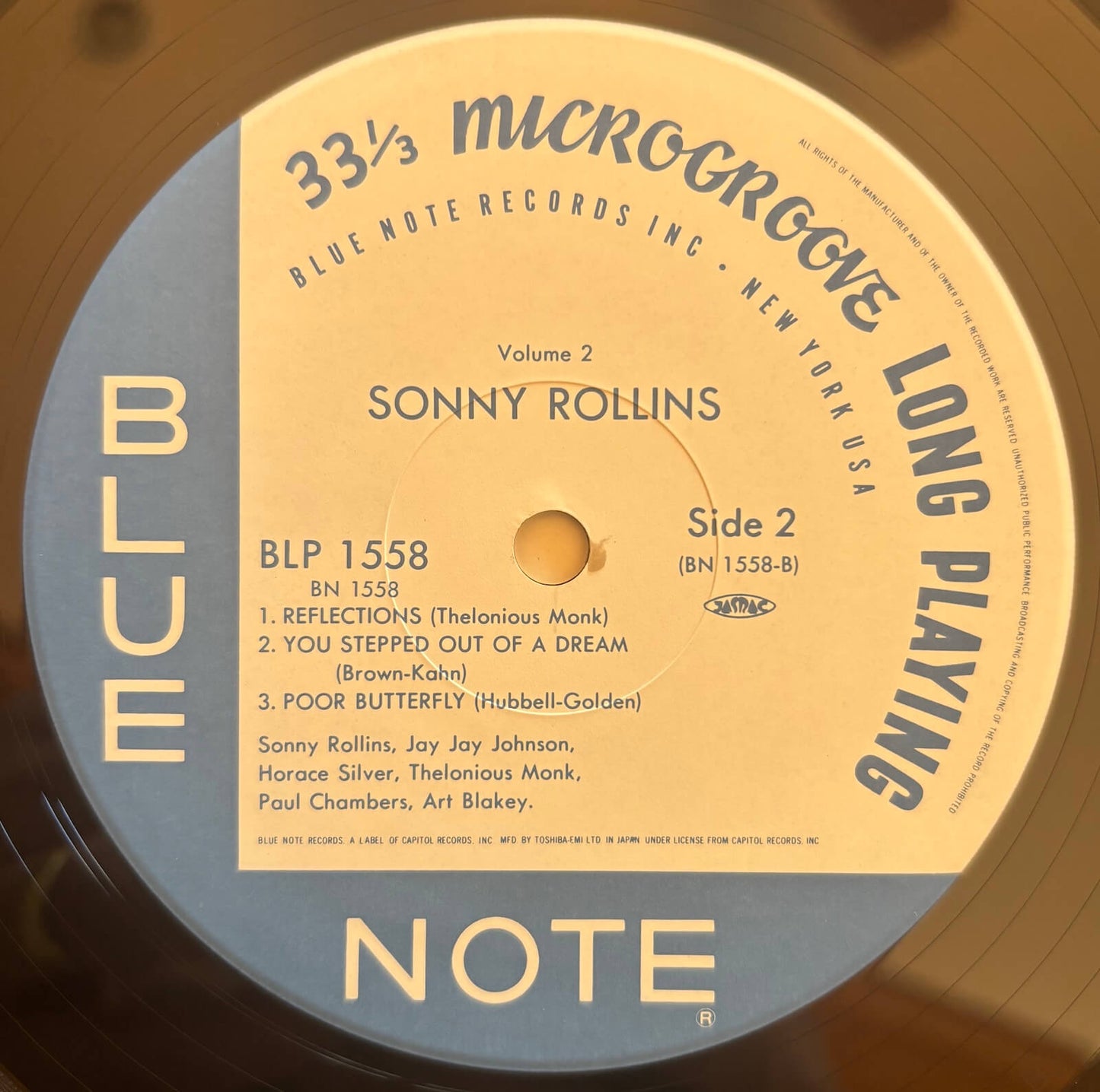 Sonny Rollins - Volume 2 (1990 Japanese Blue Note LP Last Reissue Mono LP)