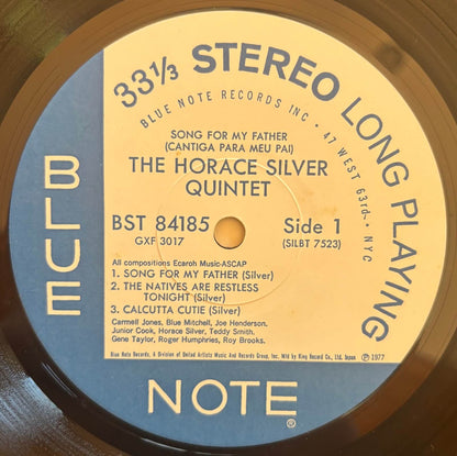 The Horace Silver Quintet - Song For My Father (1977 Japanese Blue Note Vinyl LP)