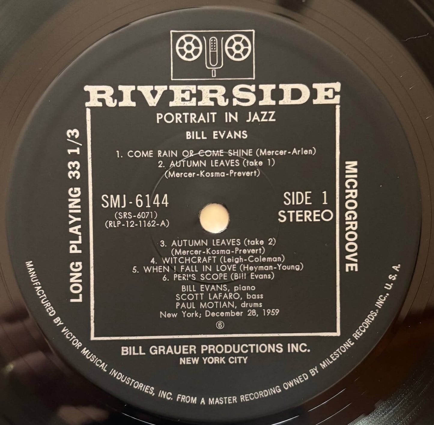 Bill Evans Trio - Portrait in Jazz (1976 Japanese Riverside Vinyl LP)