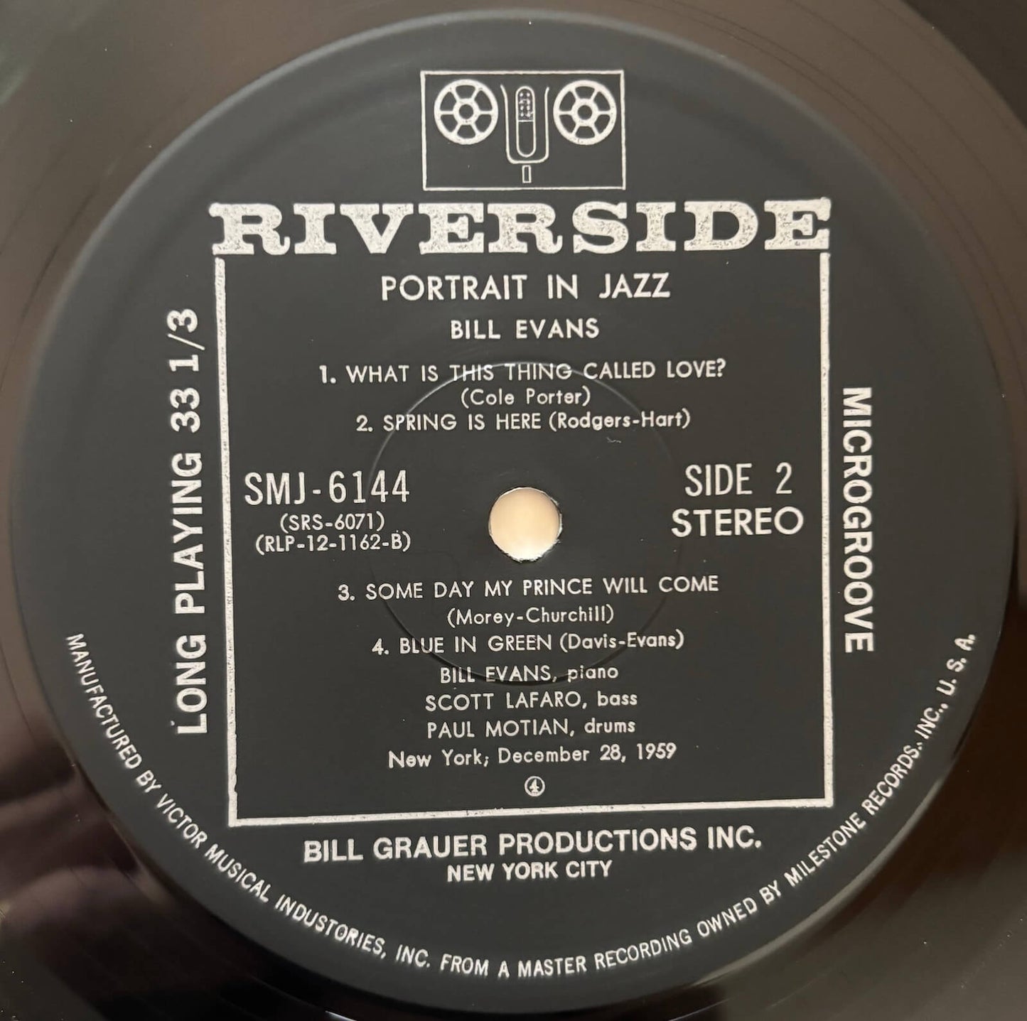 Bill Evans Trio - Portrait in Jazz (1976 Japanese Riverside Vinyl LP)