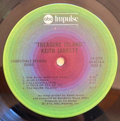 Keith Jarrett - Treasure Island (1974 Original US ABC Impulse! Quadraphonic LP, AS-9274, Gatefold)