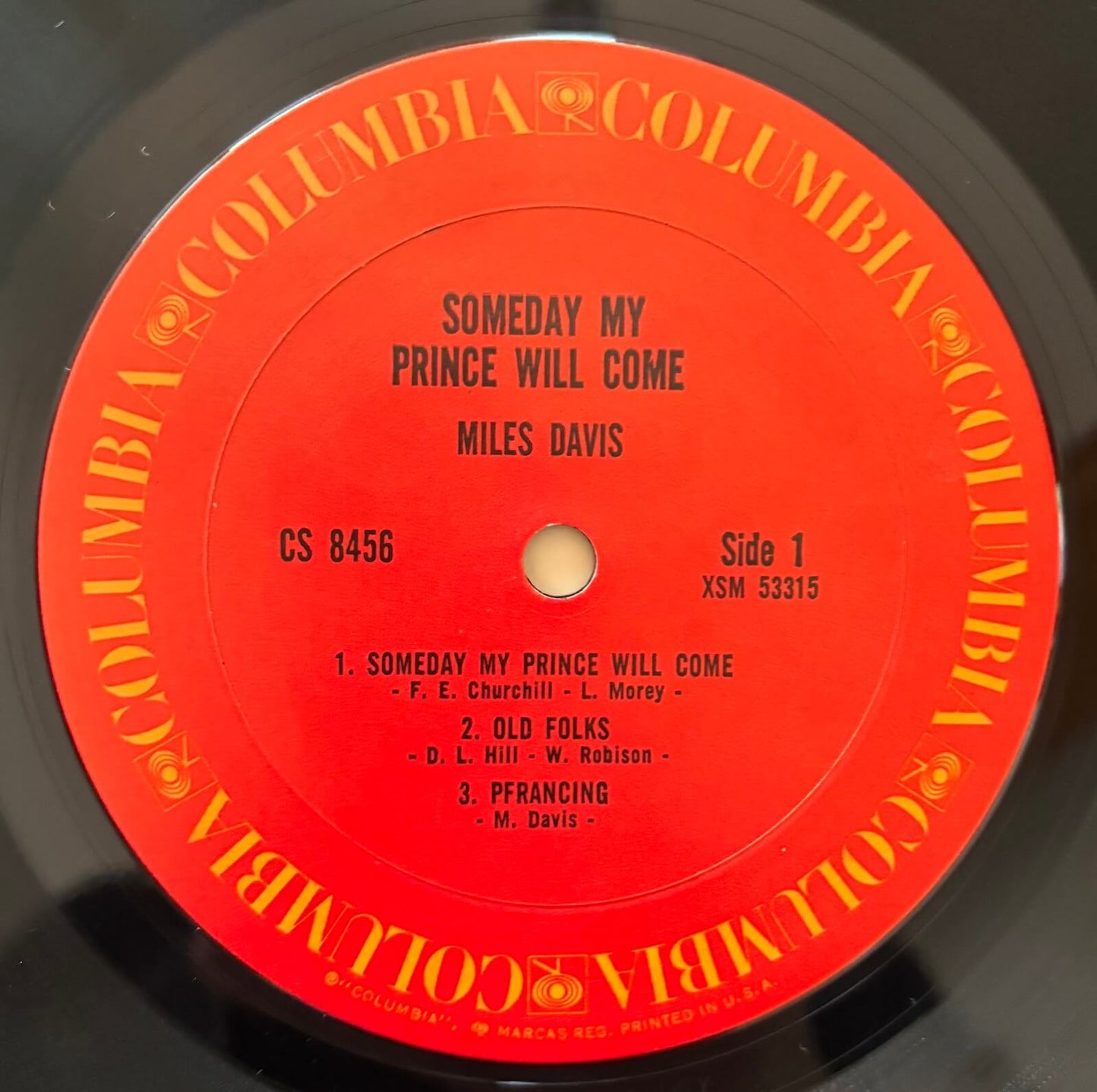 Miles Davis Sextet - Someday My Prince Will Come (1974 US Columbia LP, Stereo Reissue)