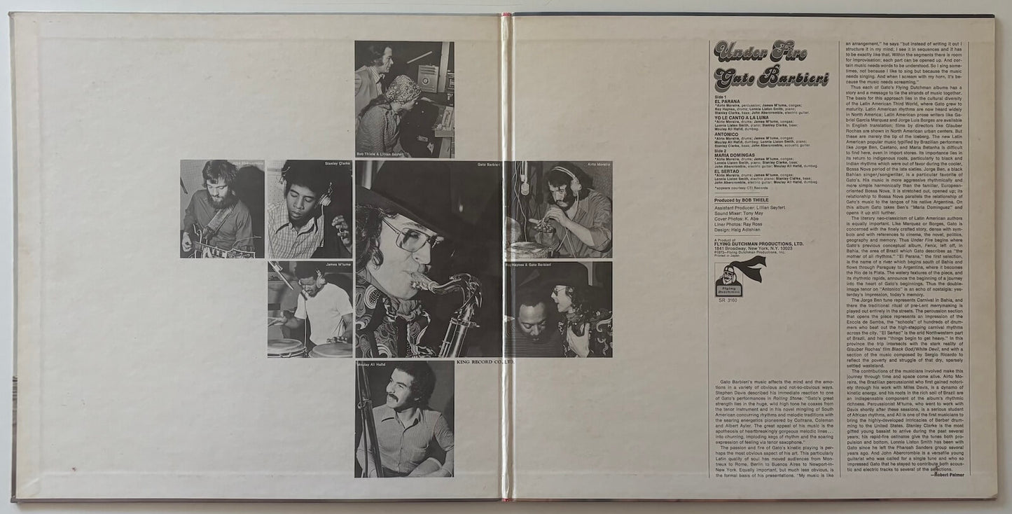 Gato Barbieri - Under Fire (1973 Japanese Flying Dutchman LP Gatefold)