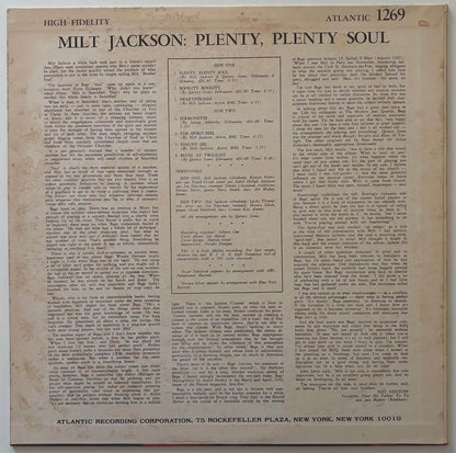 Milt Jackson - Plenty, Plenty Soul (1976 Japanese Atlantic Vinyl LP)