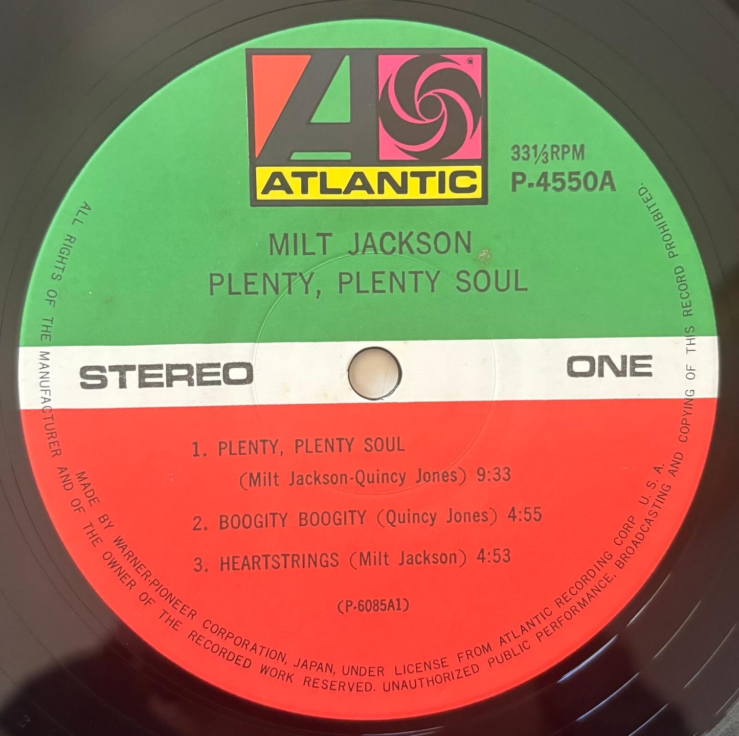 Milt Jackson - Plenty, Plenty Soul (1976 Japanese Atlantic Vinyl LP)