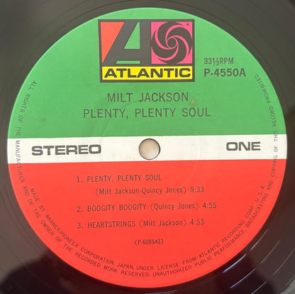 Milt Jackson - Plenty, Plenty Soul (1976 Japanese Atlantic Vinyl LP)