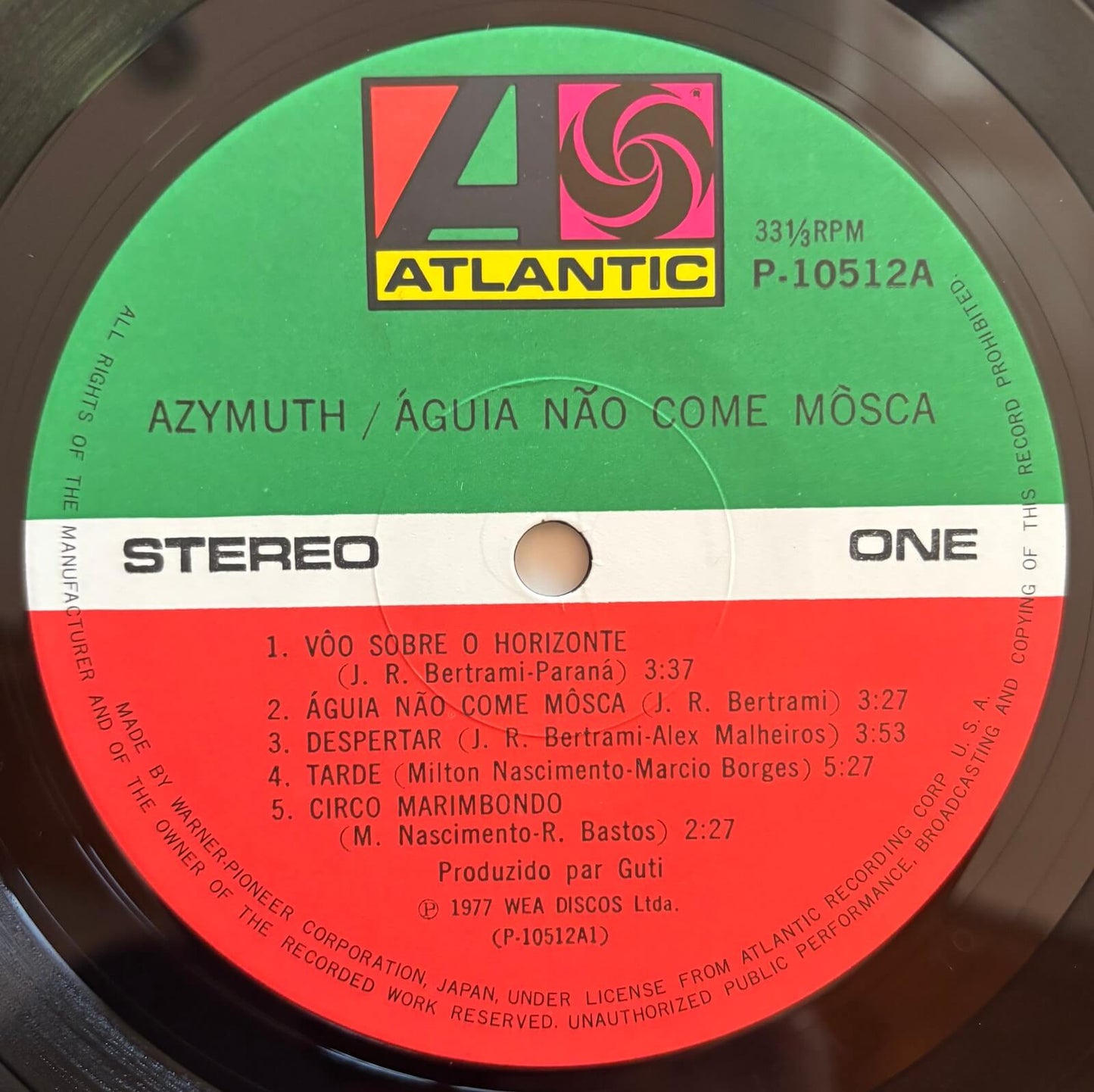 Azymuth - Águia Não Come Mosca (1977 Japanese Atlantic Vinyl LP)