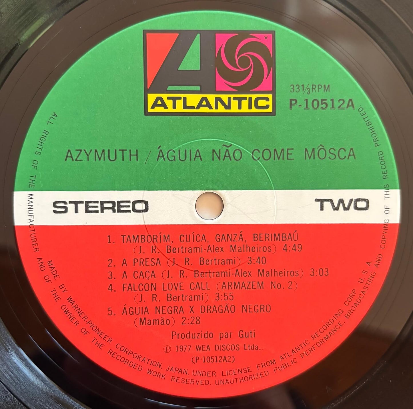 Azymuth - Águia Não Come Mosca (1977 Japanese Atlantic Vinyl LP)