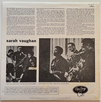 Sarah Vaughan - Sarah Vaughan (1971 Japanese Mercury Mono LP)