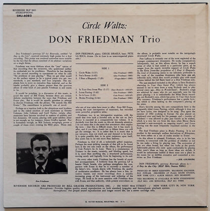 Don Friedman Trio - Circle Waltz (1975 Japanese Riverside Vinyl LP)
