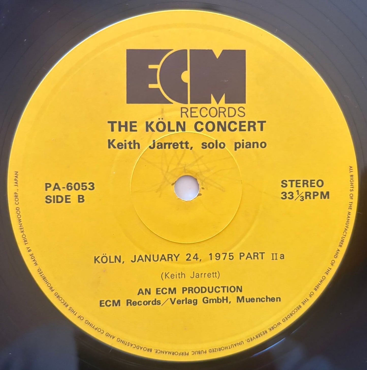 Keith Jarrett – The Köln Concert (1975 ECM Japan 2LP Vinyl)