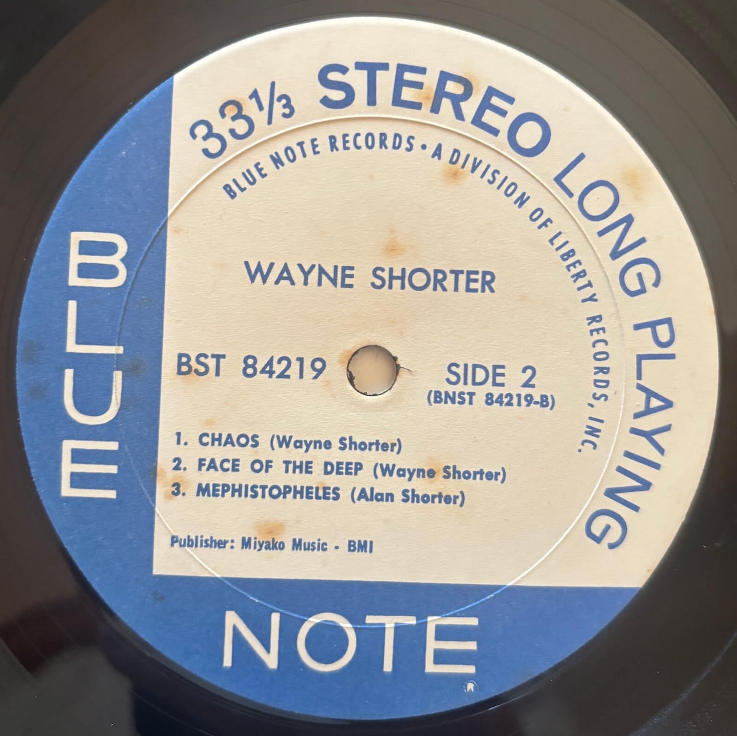 Wayne Shorter - The All Seeing Eye (1967 Japanese-distributed US Blue Note BST 84219 LP)