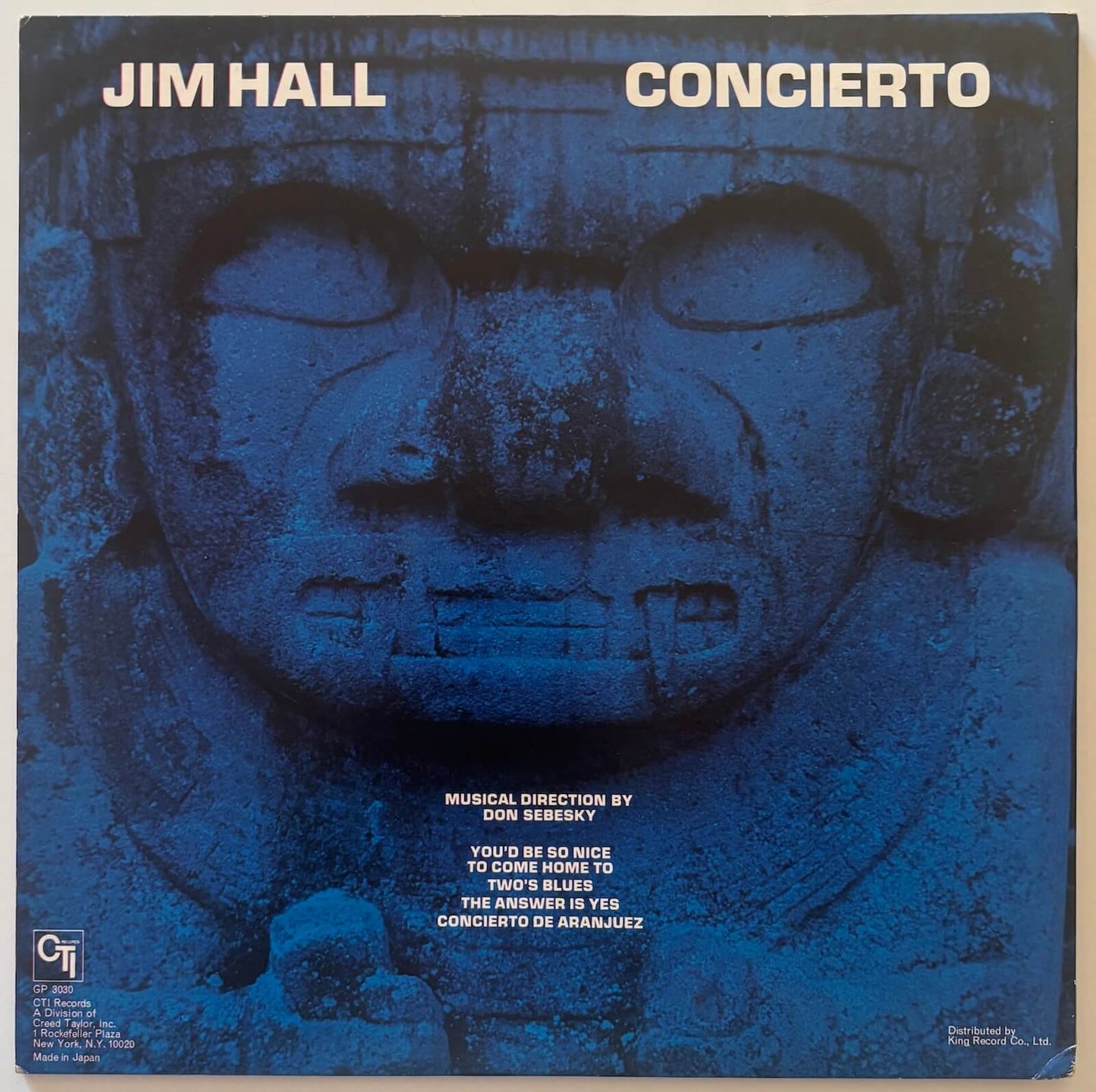 Jim Hall - Concierto (1975 Japanese CTI Gatefold Vinyl LP)