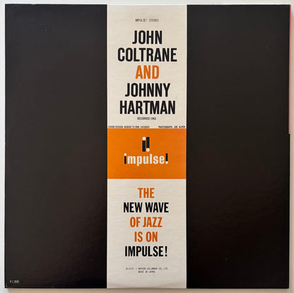 John Coltrane and Johnny Hartman (1976 Japanese ABC Impulse! YS-8505-AI Gatefold LP)