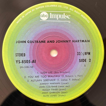 John Coltrane and Johnny Hartman (1976 Japanese ABC Impulse! YS-8505-AI Gatefold LP)