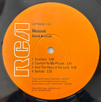 David Axelrod - Messiah (2000 US RCA LSP-4636 Reissue LP)
