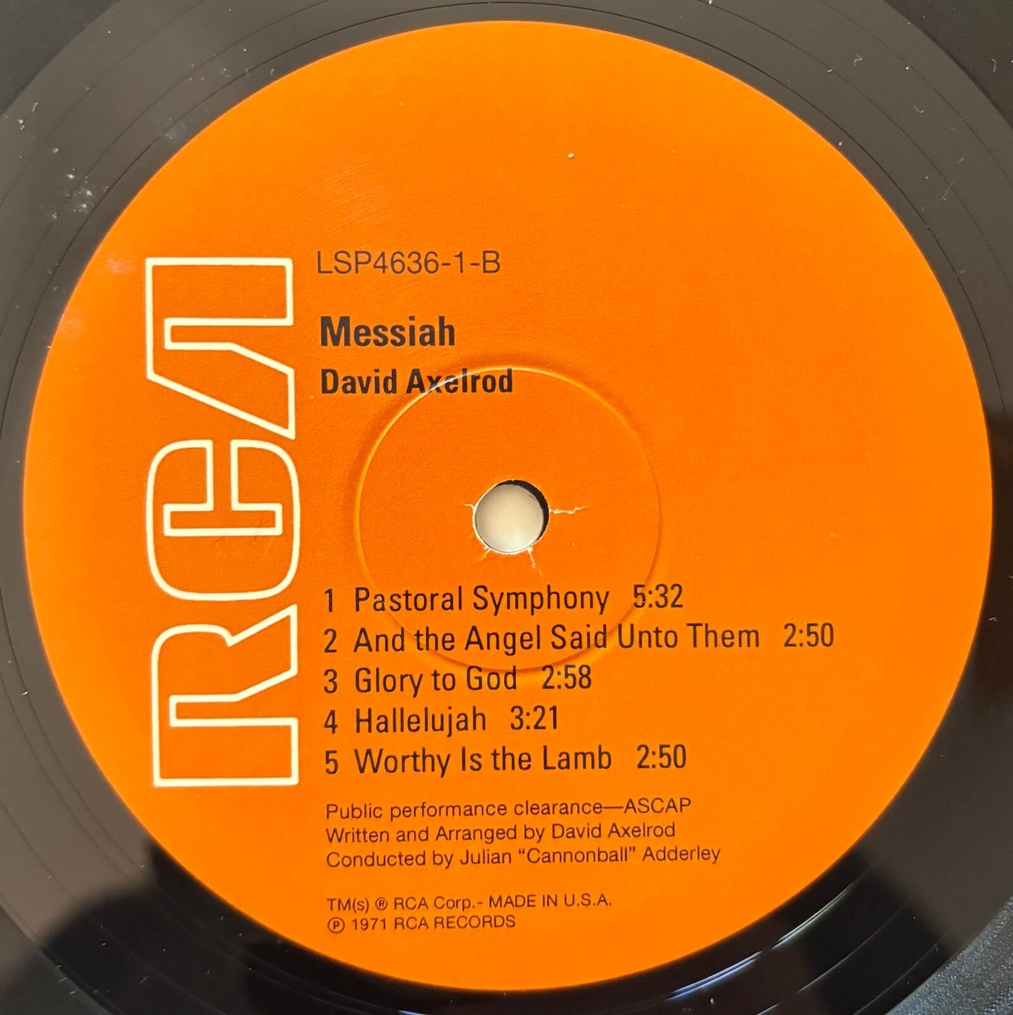 David Axelrod - Messiah (2000 US RCA LSP-4636 Reissue LP)