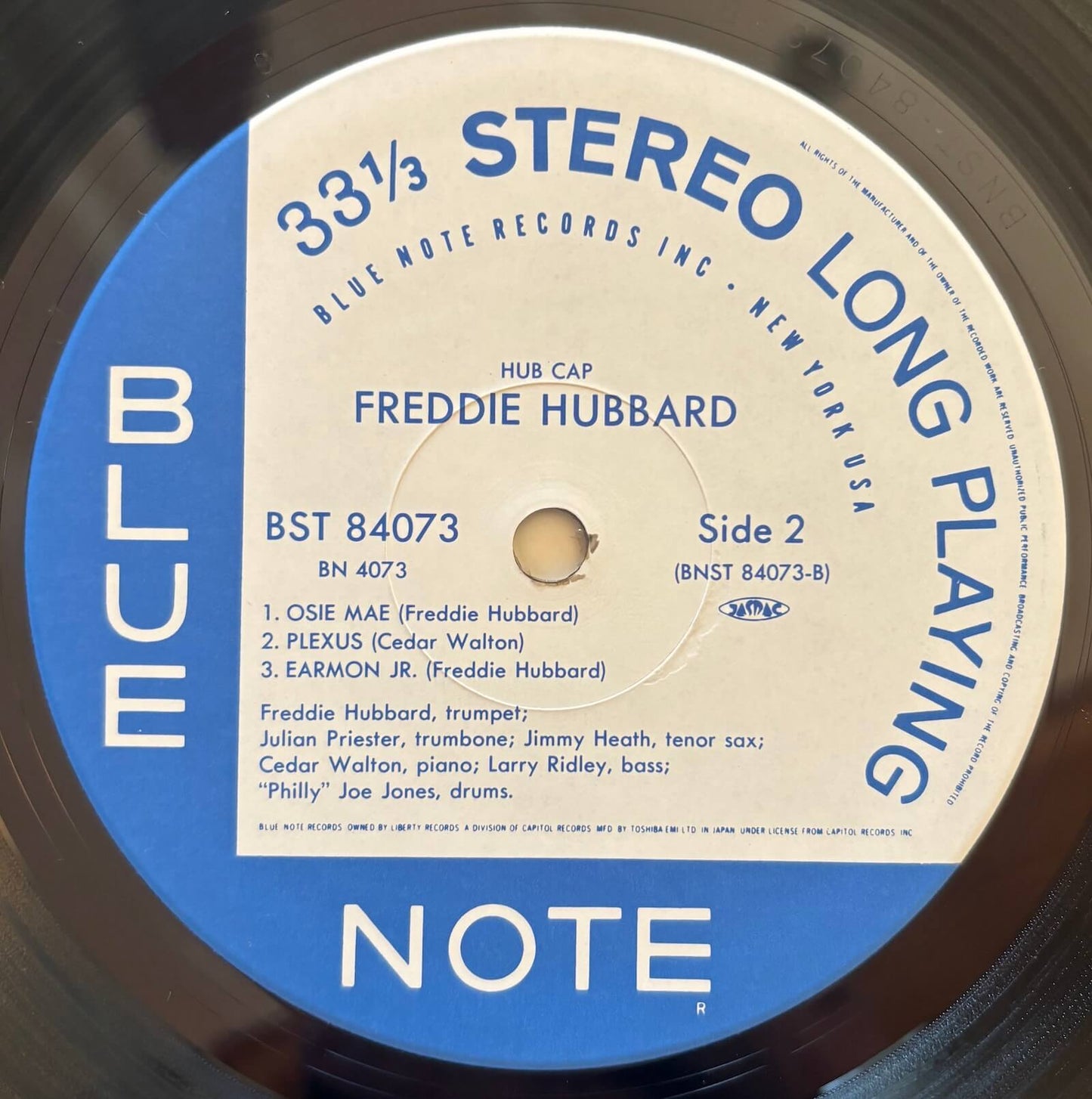 Freddie Hubbard - Hub Cap (1992 Japanese Blue Note BN 4073 Stereo LP)