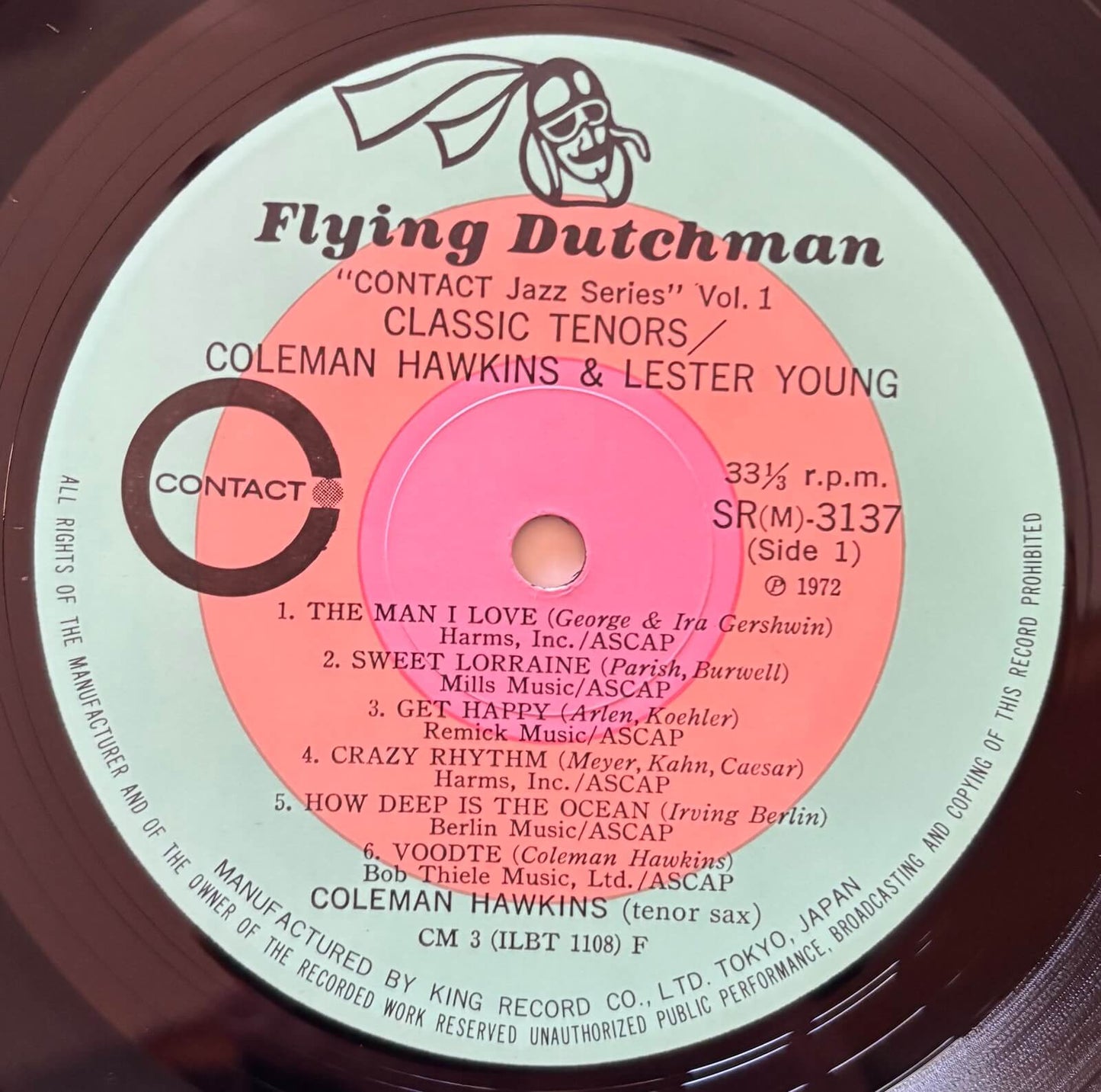 Coleman Hawkins and Lester Young - Classic Tenors (1972 Japanese Flying Dutchman Mono LP)