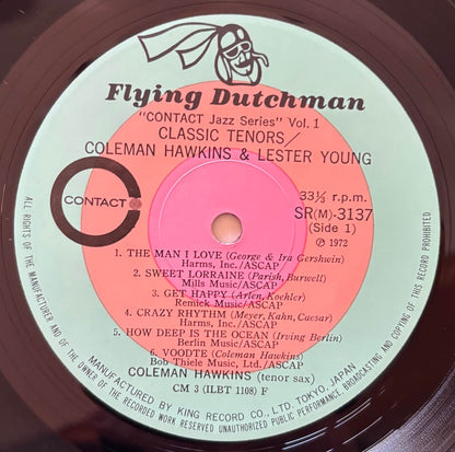 Coleman Hawkins and Lester Young - Classic Tenors (1972 Japanese Flying Dutchman Mono LP)