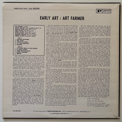 Art Farmer - Early Art (1977 Japanese New Jazz Mono LP)