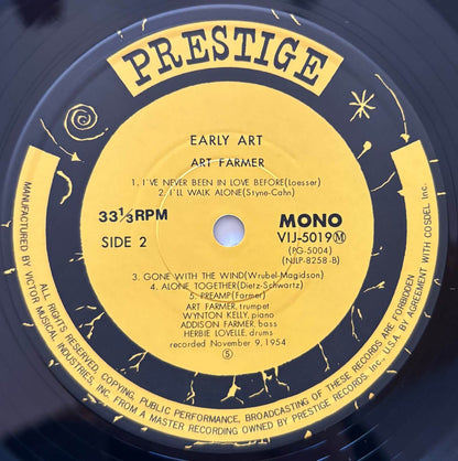 Art Farmer - Early Art (1977 Japanese New Jazz Mono LP)