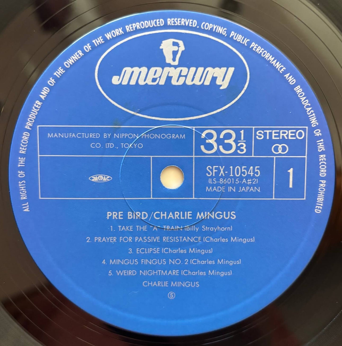 Charles Mingus - Pre-Bird (1977 Japanese Mercury Stereo Vinyl LP)