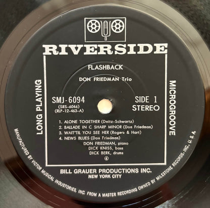 Don Friedman Trio - Flashback (1975 Japanese Riverside Stereo Vinyl LP)