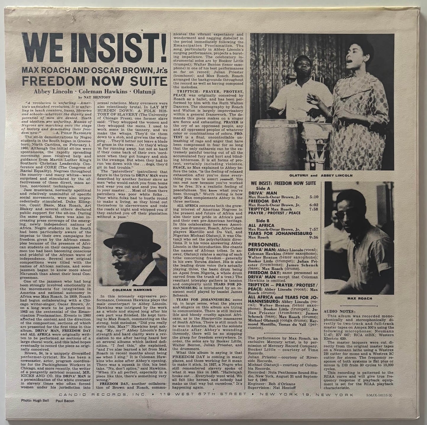 Max Roach - We Insist! Freedom Now Suite (1970 Japanese Candid Vinyl LP)