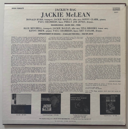 Jackie McLean - Jackie's Bag (1971 US Blue Note BST 84051 Stereo LP)