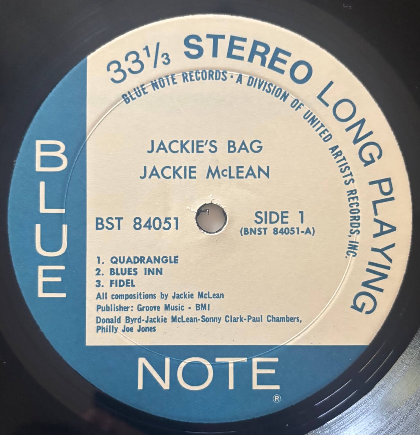Jackie McLean - Jackie's Bag (1971 US Blue Note BST 84051 Stereo LP)